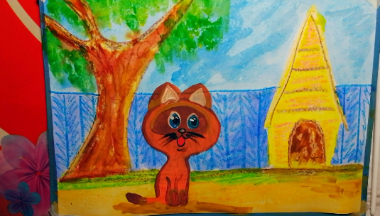 Как нарисовать котенка по имени Гав смотреть онлайн