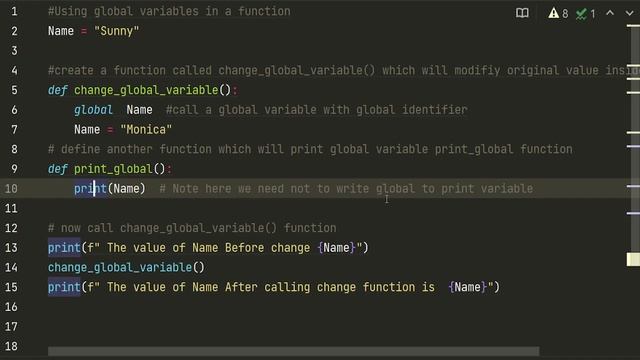 how to use global variables in a function python смотреть онлайн