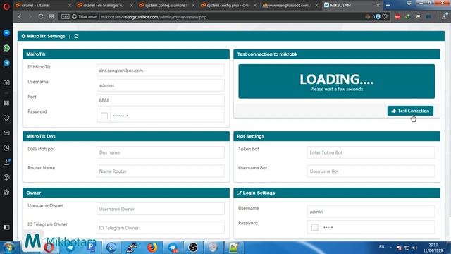 Tutorial paling Lengkap Install mikbotam di hosting dengan metode webhook смотреть онлайн