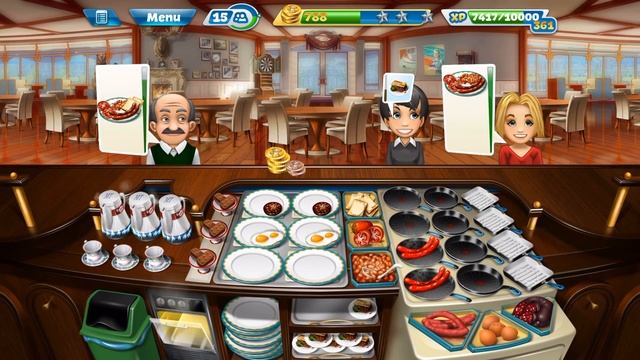 Cooking Fever: Breakfast Cafe: Level 40: 3 Stars смотреть онлайн