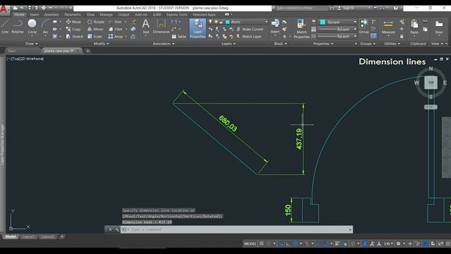 Autocad 2018 - Dimension lines (complete tutorial!) PART 1 смотреть онлайн