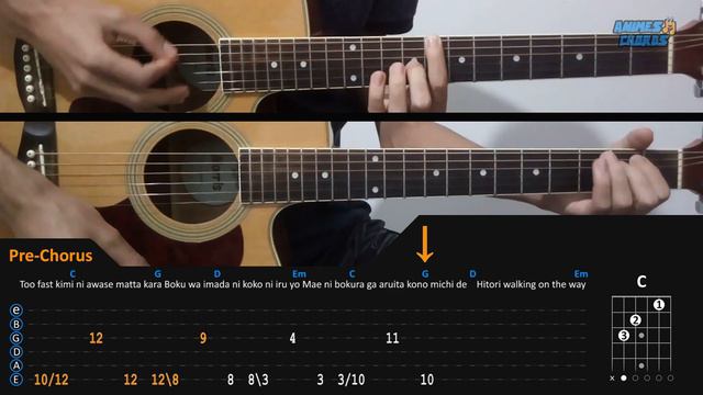 Tower of God ED - SLUMP | Acoustic Guitar Lesson [Tutorial + TAB + CHORDS] смотреть онлайн