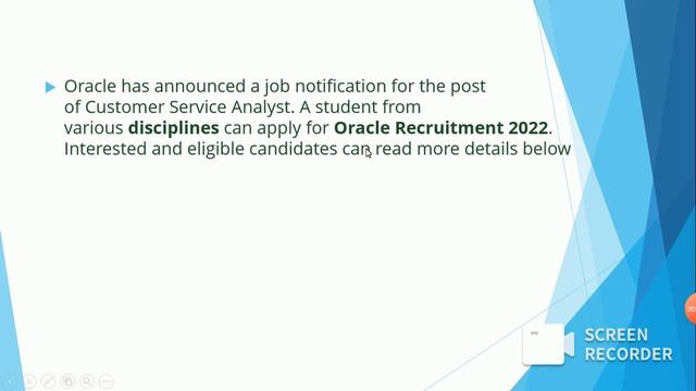 Oracle Off Campus 2023 | Customer Service Analyst | Apply Now смотреть онлайн
