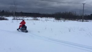 Мотособака Хаски. Тест на снегу. Возможности