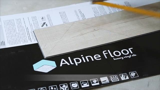 Укладка замковой кварц виниловой плитки ПВХ Alpine Floor смотреть онлайн