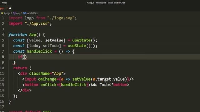 Simple Todo list application in React js смотреть онлайн
