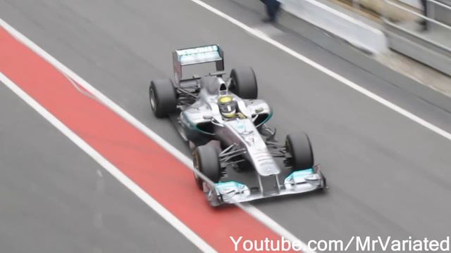 Rosberg almost bumps into Alonso + Rosberg pitsstop [Formula 1] смотреть онлайн