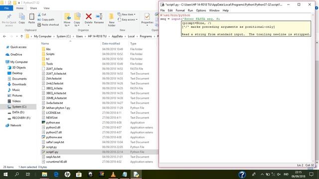 Tutorial How to open FASTA file using Python 3.0 смотреть онлайн
