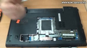 Инструкция по замене памяти, жесткого диска, WI-FI, батарейку и DVD RW ноутбука LENOVO B570.