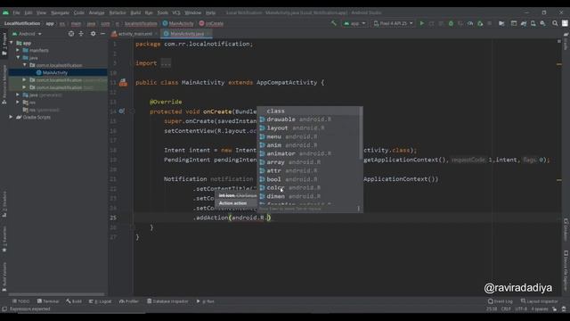 Local Notification In Android Studio || Push Notification in android studio смотреть онлайн