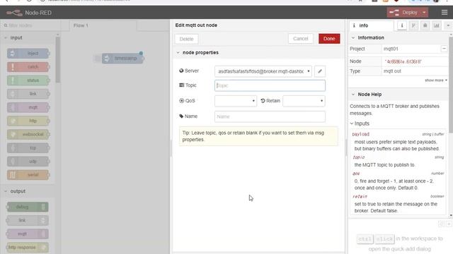 노드레드 mqtt 통신 시작, Node-red MQTT Initial [김동일교수 두원공과대학교 AI융합과] 5-2-1 смотреть онлайн