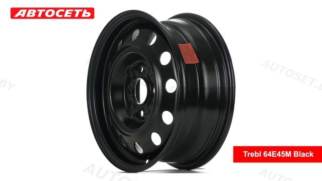 Trebl 64E45M Black: 3D-обзор штампованного диска ● Автосеть ● смотреть онлайн