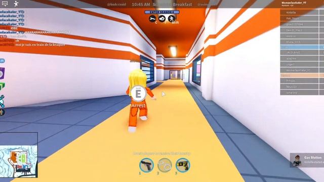 Arresting ugly noodle hair woman face (roblox jailbreak) смотреть онлайн