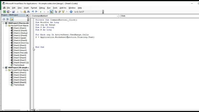 word count in excel | vba word count | vba excel examples | excel video in urdu смотреть онлайн
