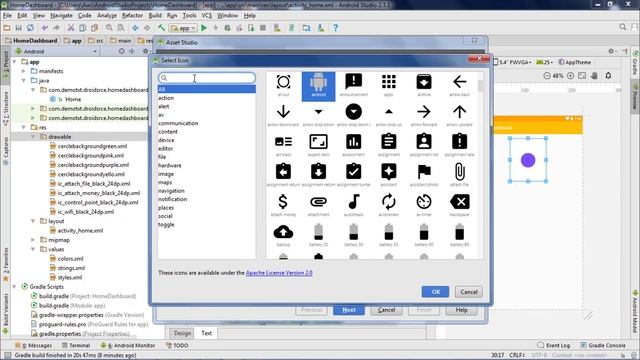 Material Home Page Design (Dashboard) in android studio смотреть онлайн