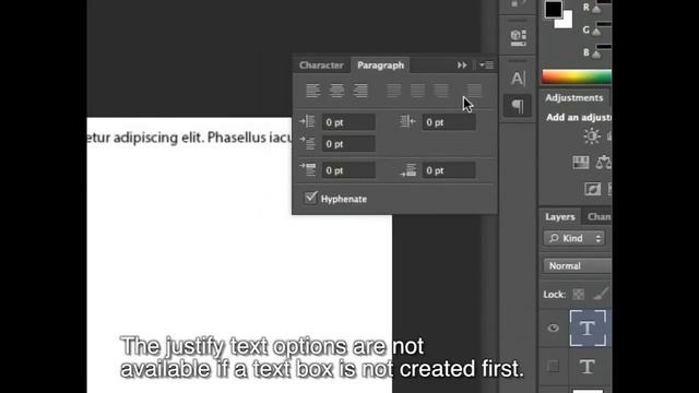 Photoshop Justify Text Tutorial смотреть онлайн