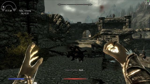 Skyrim - Civil War Battle for Fort Sungard (Stormcloak Spellcaster) смотреть онлайн