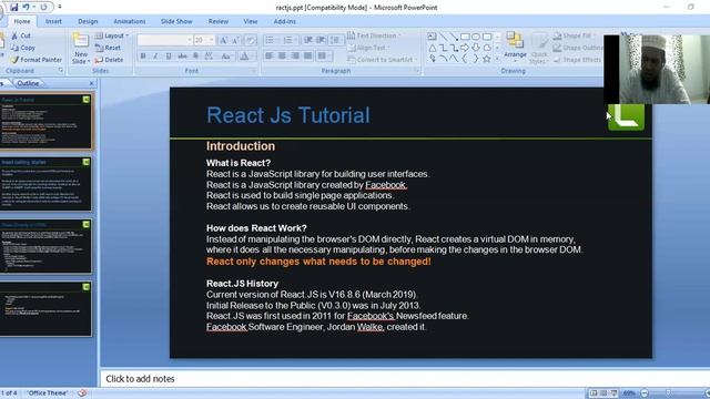 React Js Introduction смотреть онлайн