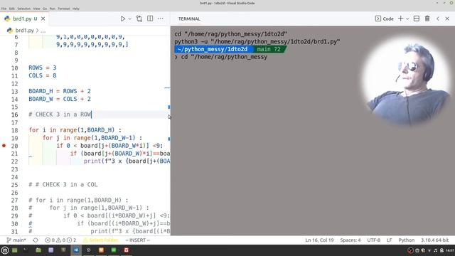 Coding a game in Python | Check for identical values in a COLUMN смотреть онлайн