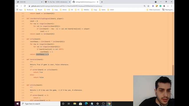 PROJECT 0 - Tic Tac Toe | CS50 AI смотреть онлайн