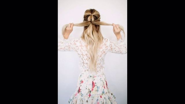 Коса на резинках. Классная идея прически на каждый день смотреть онлайн