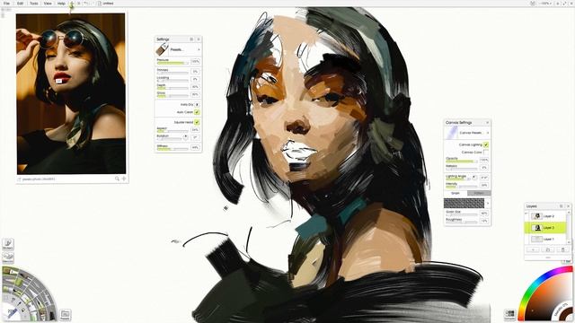 Portrait Painting With The Best Oil Brush Settings In Artrage 6!