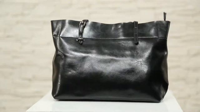 СУМКА ИЗ НАТУРАЛЬНОЙ КОЖИ 012310, ЦВЕТ ЧЕРНЫЙ смотреть онлайн