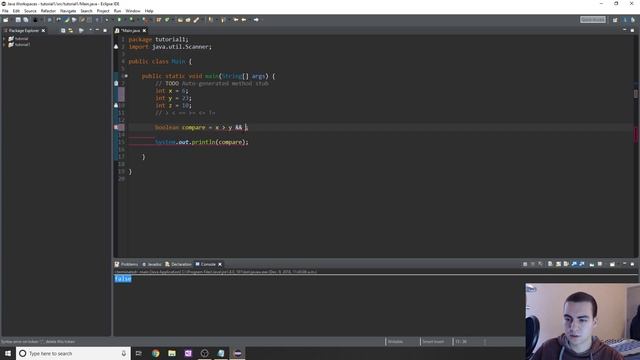 Java Tutorial for Beginners #5 - Conditions and Booleans смотреть онлайн