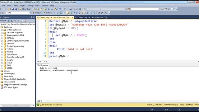 How to check guid is null or empty in SQL Server in arabic смотреть онлайн
