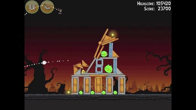 Angry Birds Seasons Trick or Treat 2-7 Halloween 2011 Walkthrough 3 Star смотреть онлайн