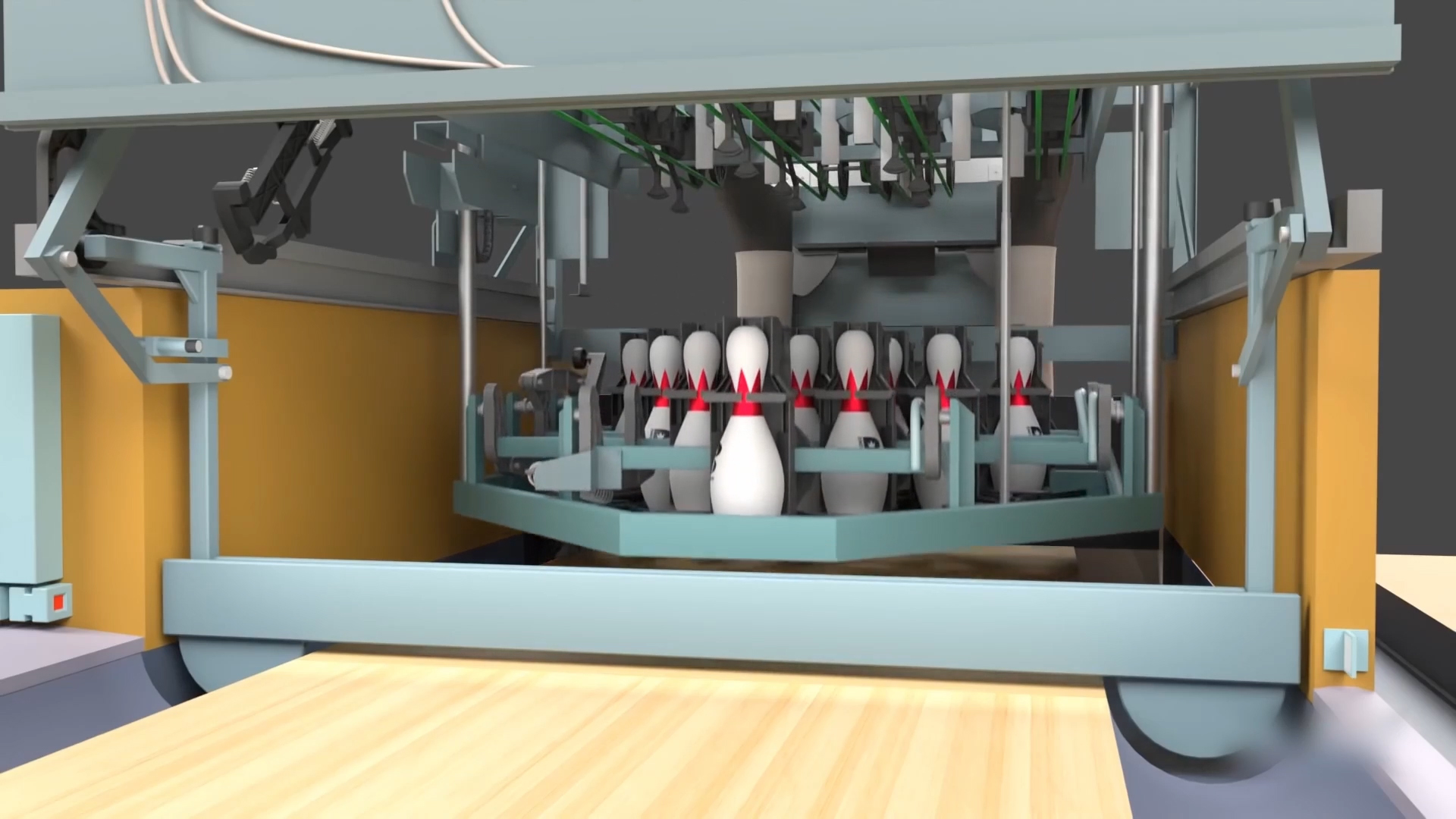 Как работает пинсеттер для боулинга смотреть онлайн