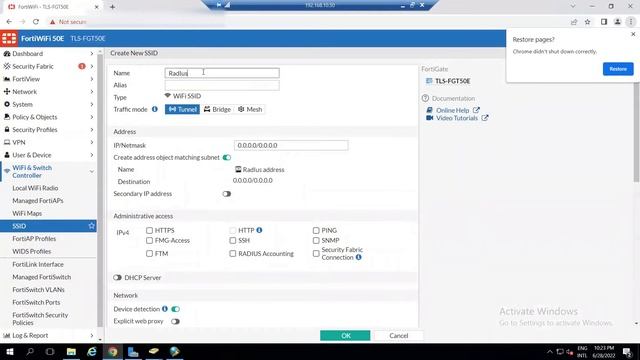 How to Configure Wireless Radius Server authentication on FortiGate Firewall (FortiAP) with Windows смотреть онлайн