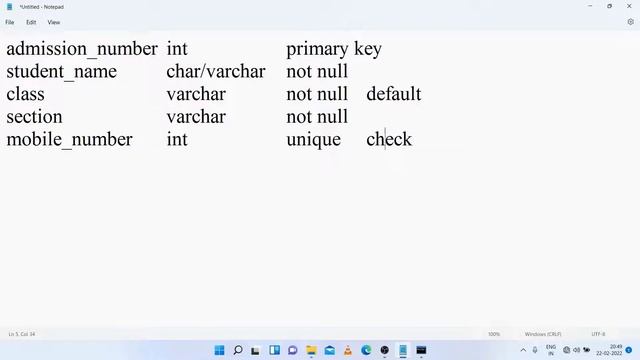 HOW TO SET DATA CONSTRAINTS ON TABLE #DATABASE #TABLE #DATA CONSTRAINTS #MYSQL смотреть онлайн