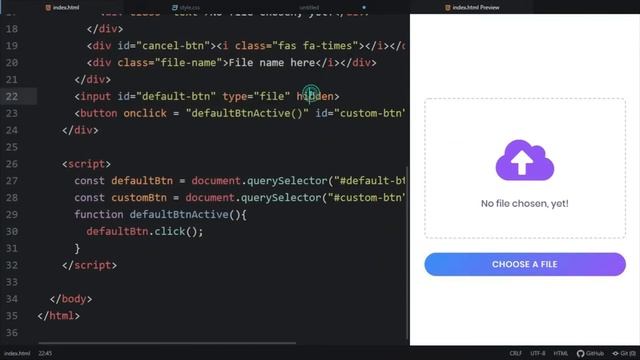 Preview Image Before Upload in HTML CSS & JavaScript смотреть онлайн