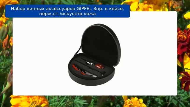 Набор винных аксессуаров GIPFEL 3пр. в кейсе, нерж.ст./искусств.кожа обзор смотреть онлайн