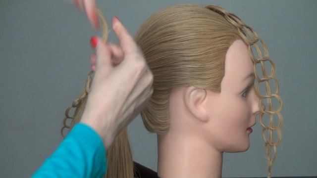 Вечерняя, свадебная причёска. Wedding prom hairstyles for long hair смотреть онлайн