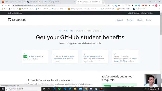 Đăng ký github student developer pack смотреть онлайн