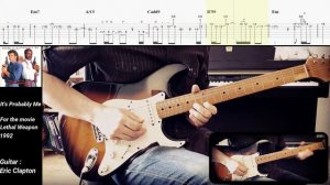 It's Probably Me - Sting & Eric Clapton | Guitar solo cover with tabs #31