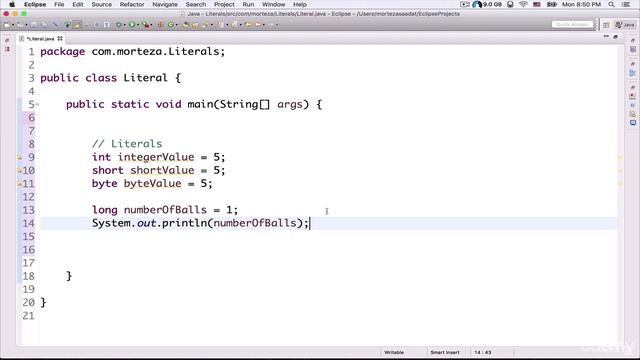 13. JAVA Literals Part1 || Learn java tutorials for beginners | смотреть онлайн