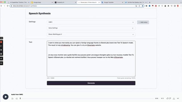 You Can Speak 8 Languages With One Voice Using ElevenLabs. Stunning Results. Demo / Tutorial.