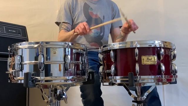 Ludwig LM 402 vs. Pearl Classic Maple (4ply + rings) смотреть онлайн