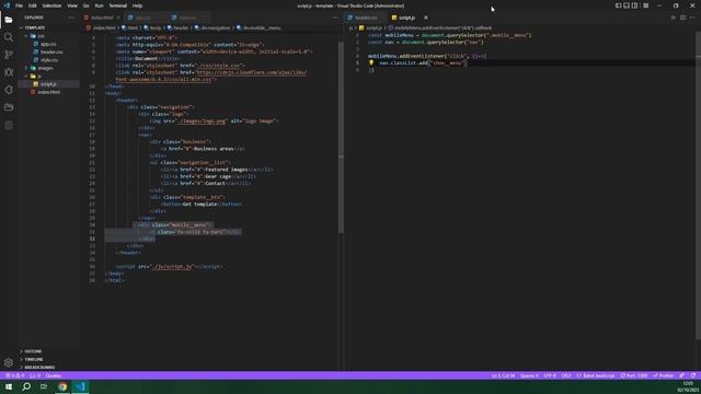 HTML & CSS для начинающих — часть вторая / JavaScript / header смотреть онлайн