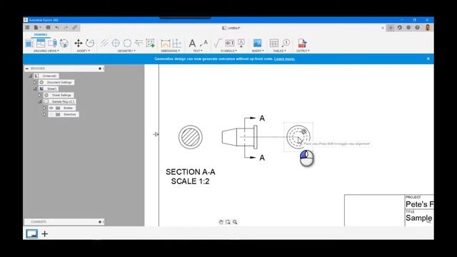 Fusion 360 - How to Break Repair Alignment of Drawing Views смотреть онлайн