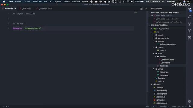 Estructura de estilos con SASS | Arquitecturas con Vue #2 смотреть онлайн