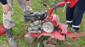 Мотоблок Салют 100/замена ремней на мотоблоке