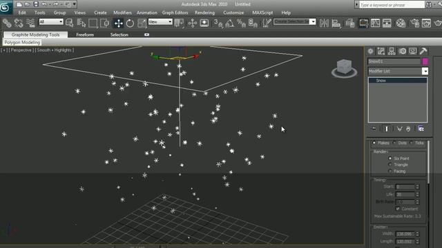 3DS Max Tutorial: Particles Emitter Part 1 - Snow смотреть онлайн
