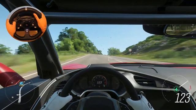 Forza Horizon 4 - Lightning McQueen Corvette (Steering Wheel + Paddle Shifter) Gameplay смотреть онлайн