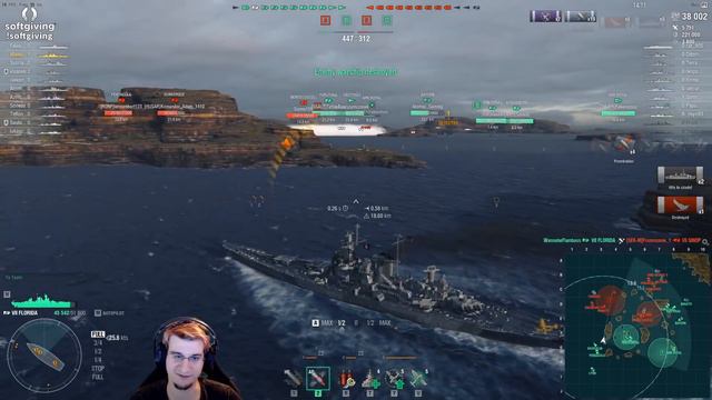 World of Warships - Florida NEW USN BB смотреть онлайн