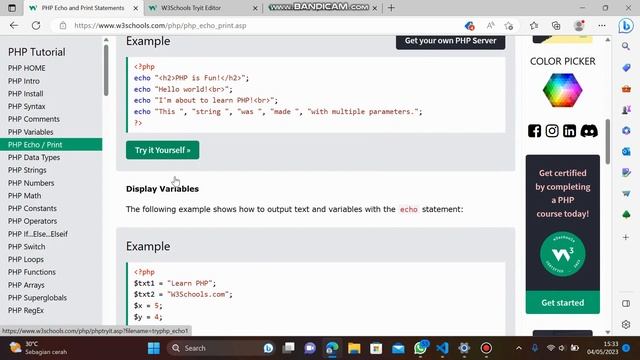 #PHP ECHO/PRINT смотреть онлайн