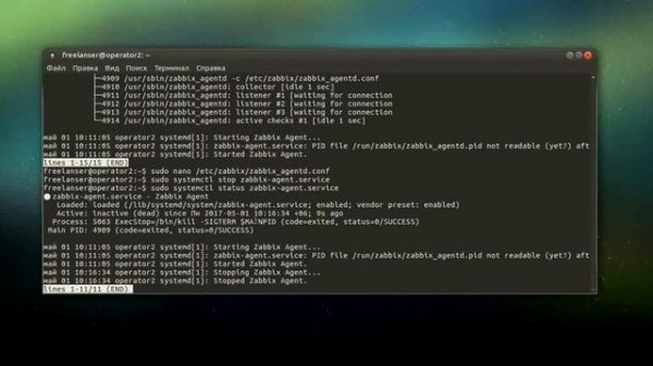 Установка zabbix agent на ubuntu 16.04